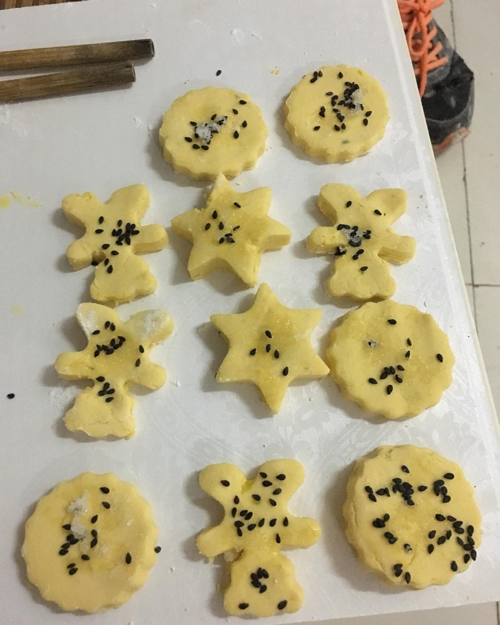 先粉后南瓜泥的南瓜饼