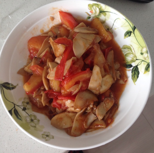 洋芋头3做的西红柿烧杏鲍菇