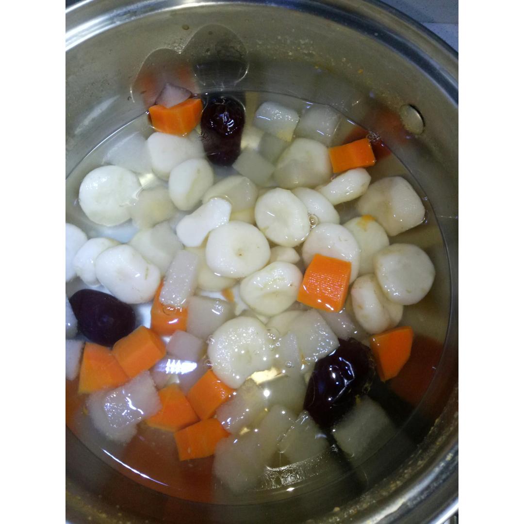 马蹄雪梨胡萝卜糖水