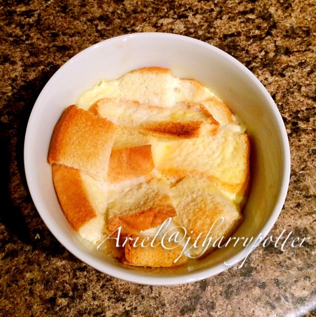 牛奶吐司鸡蛋布丁（失败吐司的归处）