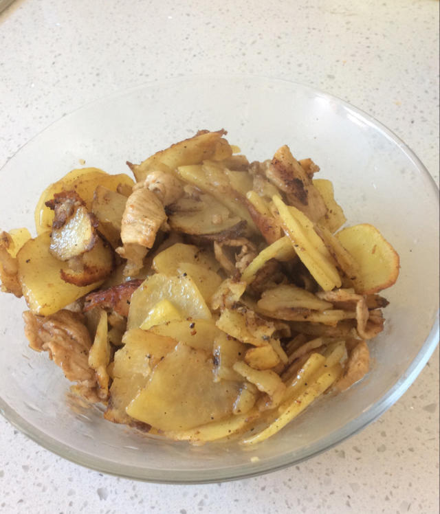 孜然肉片土豆