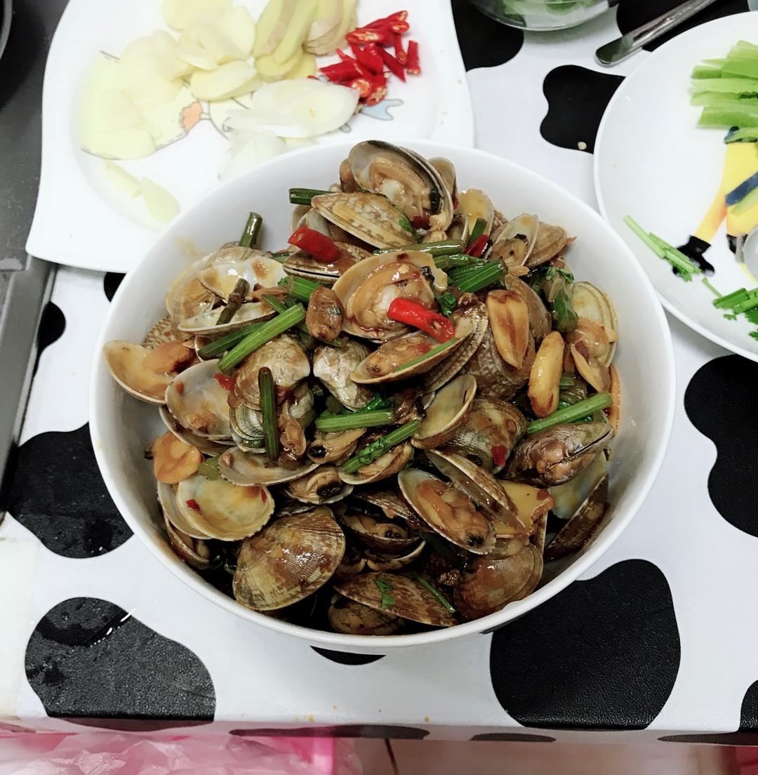 爆炒花蛤