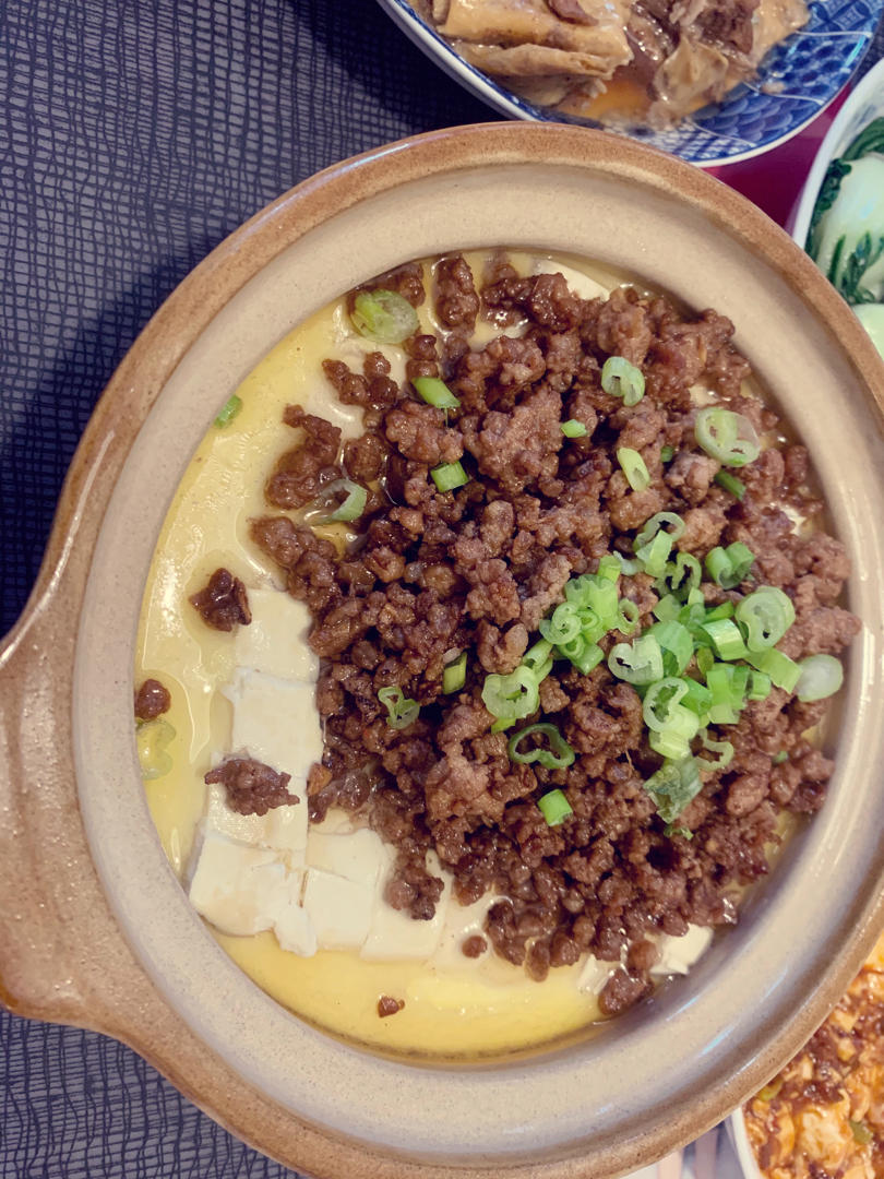 肉末豆腐蒸蛋
