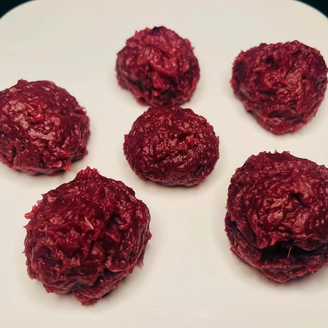 年夜饭必备系列丨高颜值自制紫薯糯米丸子