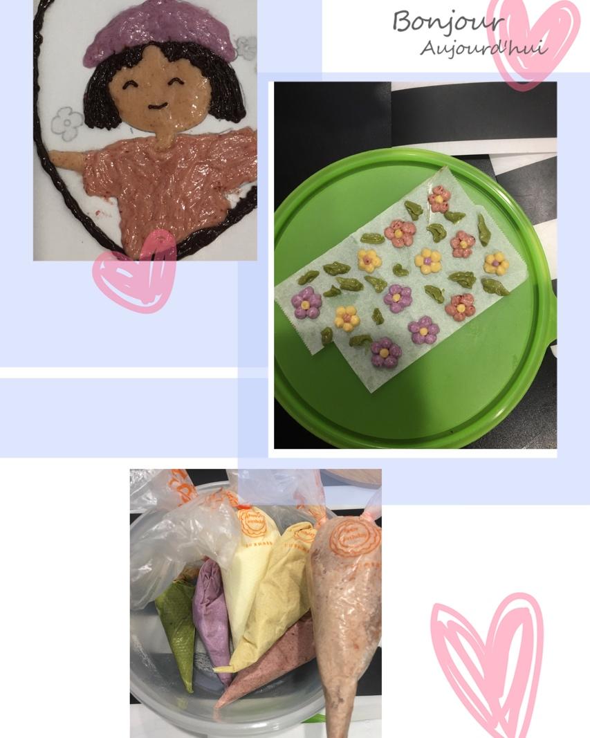 韩式简约奶油霜手绘蛋糕