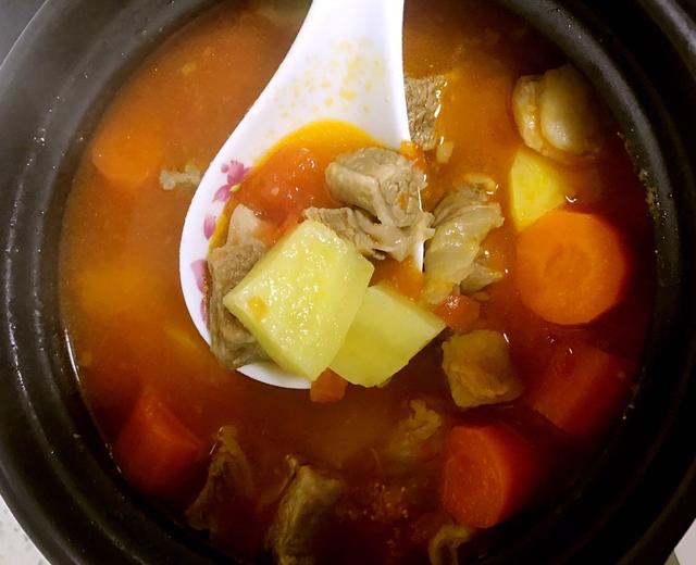 番茄土豆牛腩汤的做法