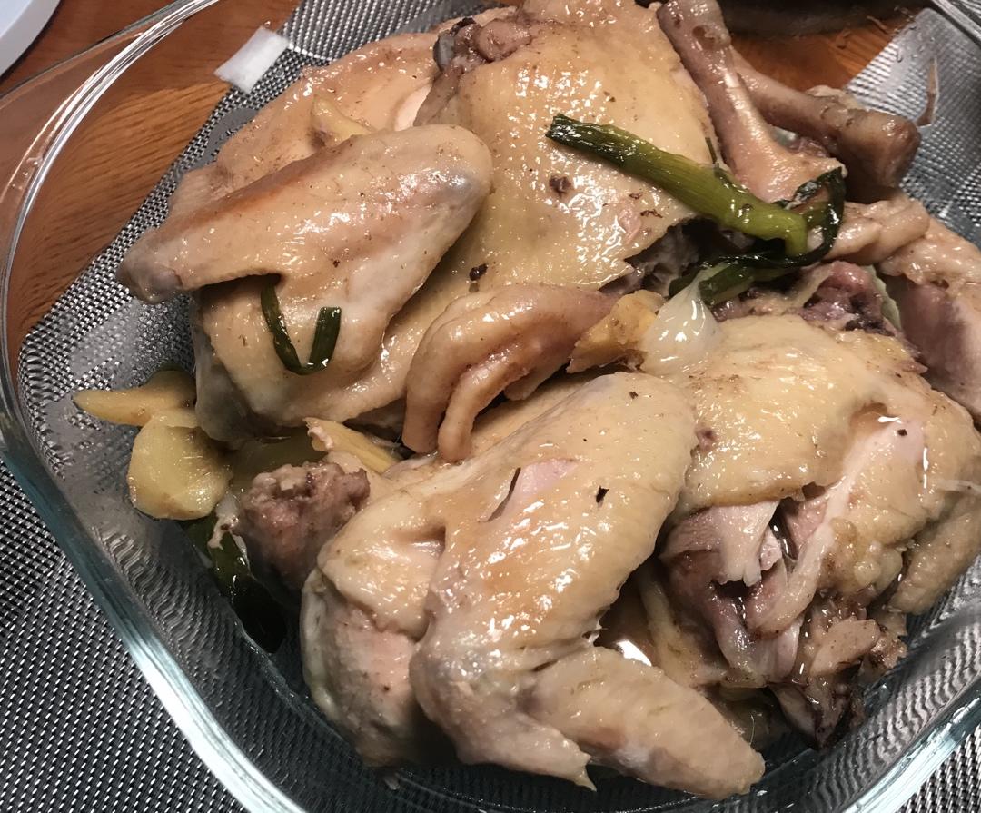 只有盐和鸡的                        盐焗鸡(懒人电饭锅版)