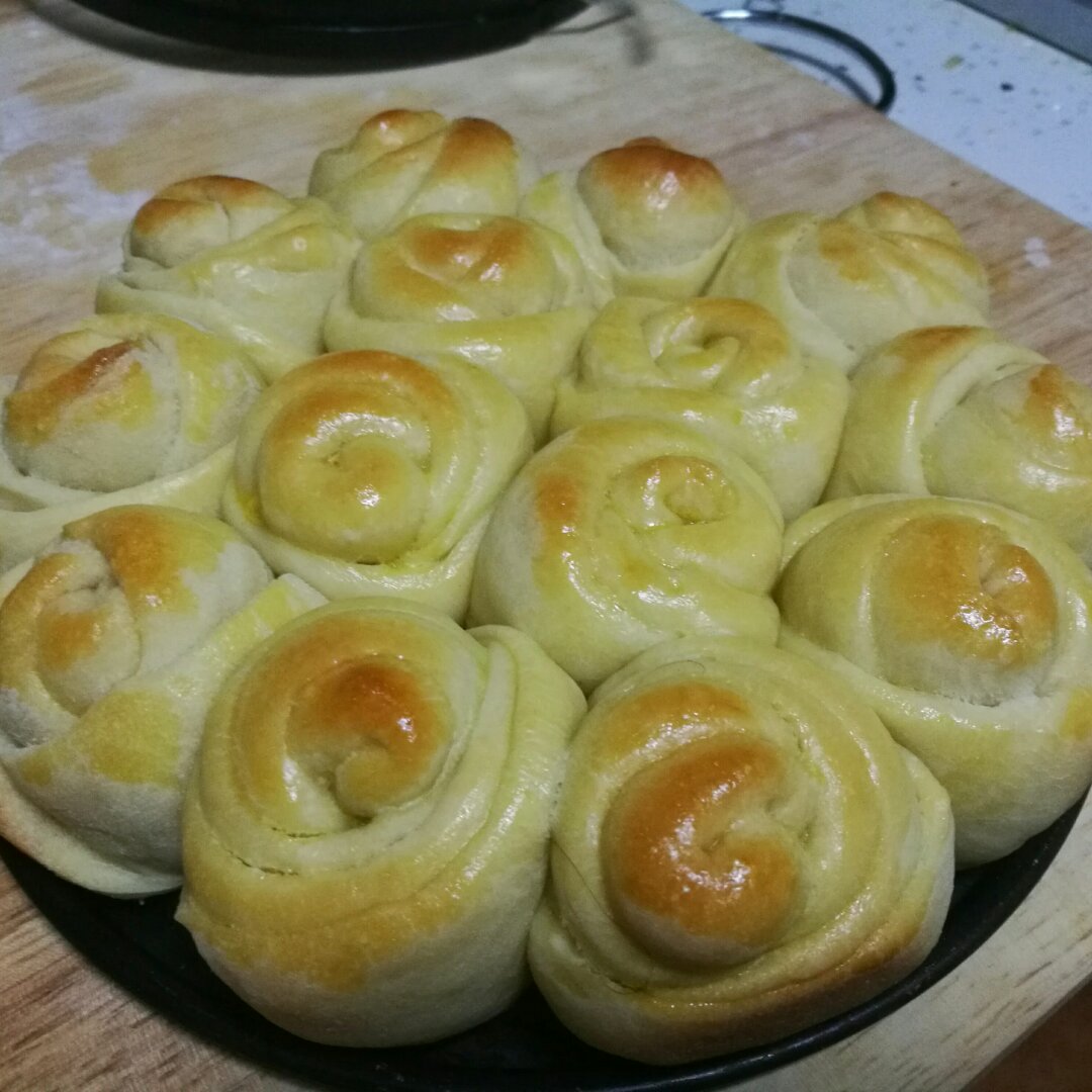 玫瑰花面包