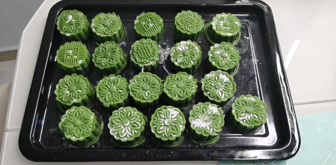 中秋｜清新的抹茶冰皮月饼🌿抹茶控必备‼️