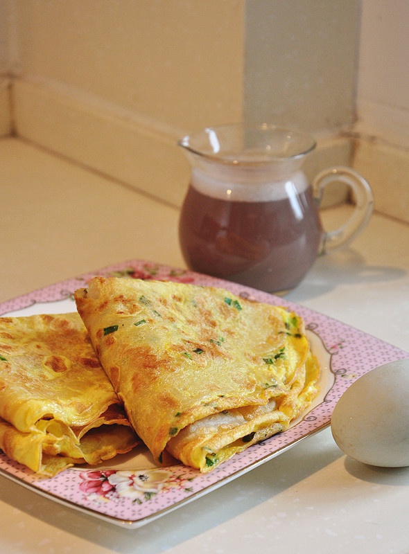 葱花鸡蛋饼