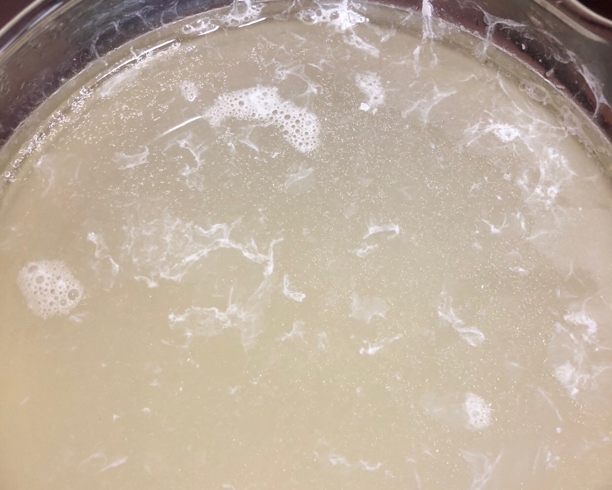🥜养生壶之花生牛奶蛋汤 高蛋白暖心糖水甜品的做法 步骤8