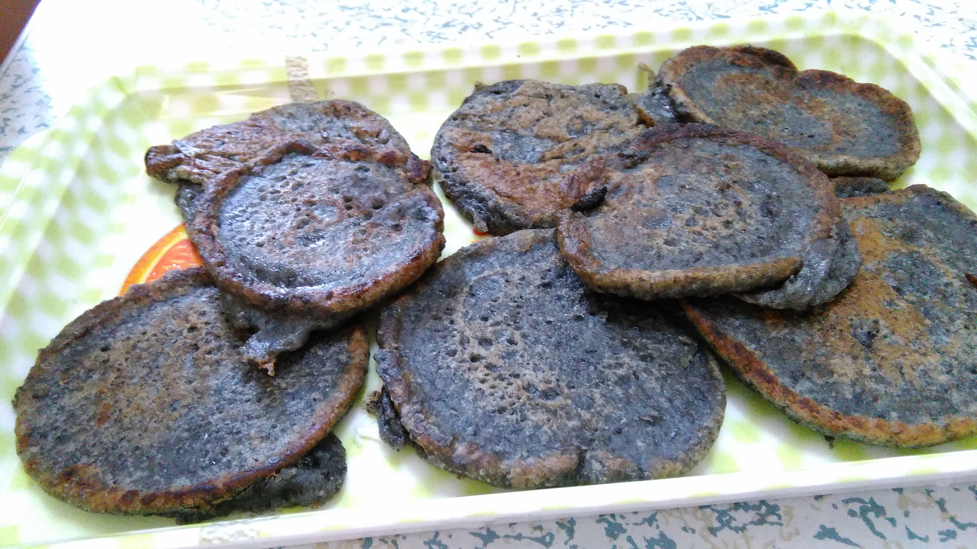 黑豆浆+葱花豆渣饼