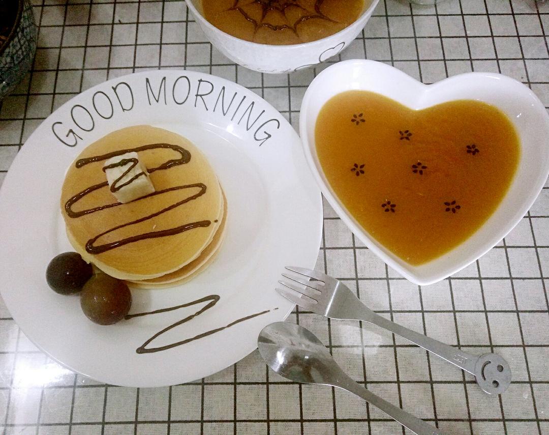 藕粉南瓜粥｜点缀芝麻花儿