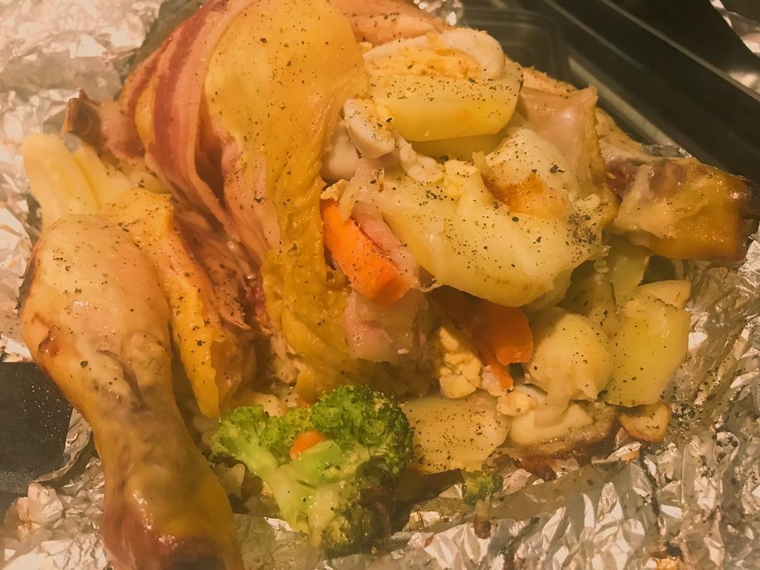 烤鸡烤鸡 烤整鸡～