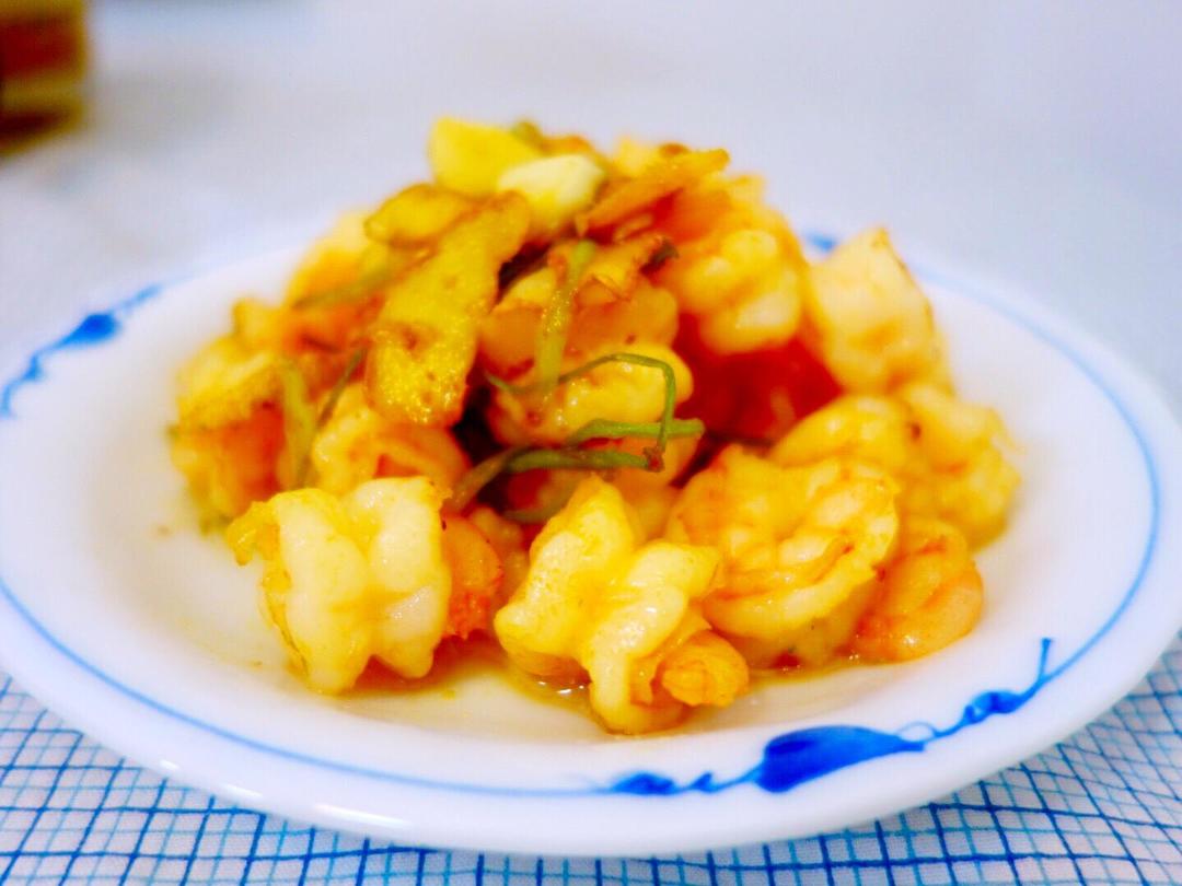 油焖虾仁的做法