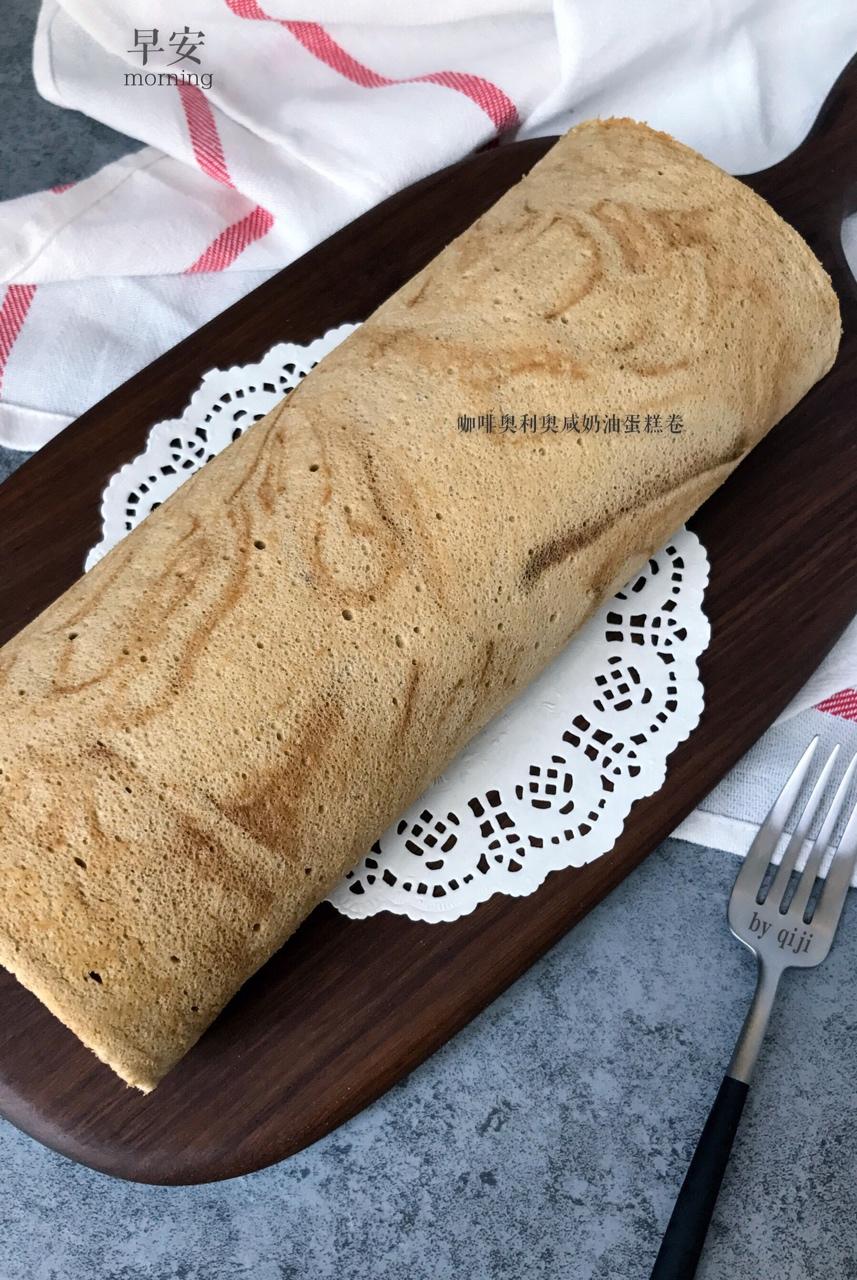 咖啡大理石纹蛋糕卷