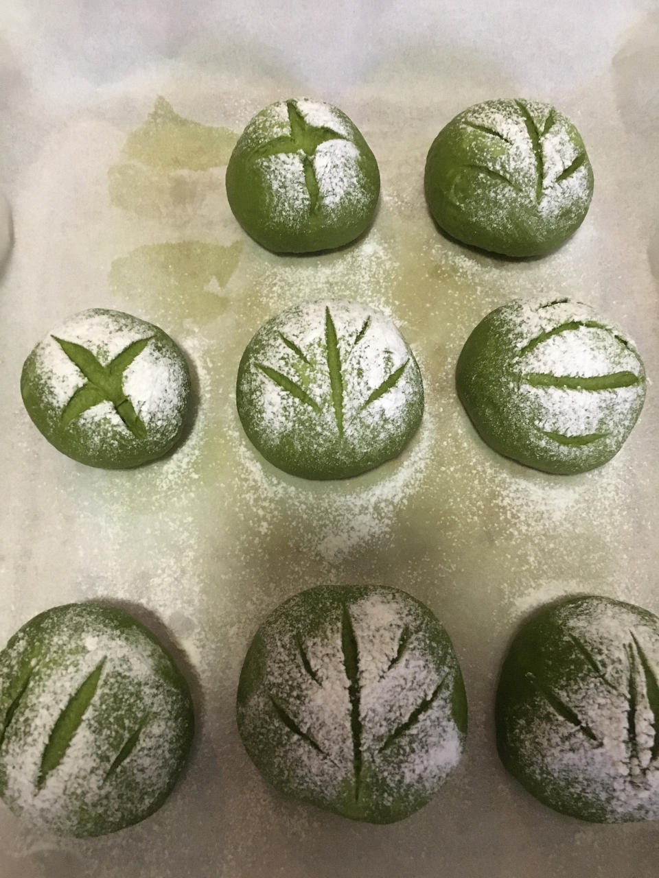 抹茶小面包
