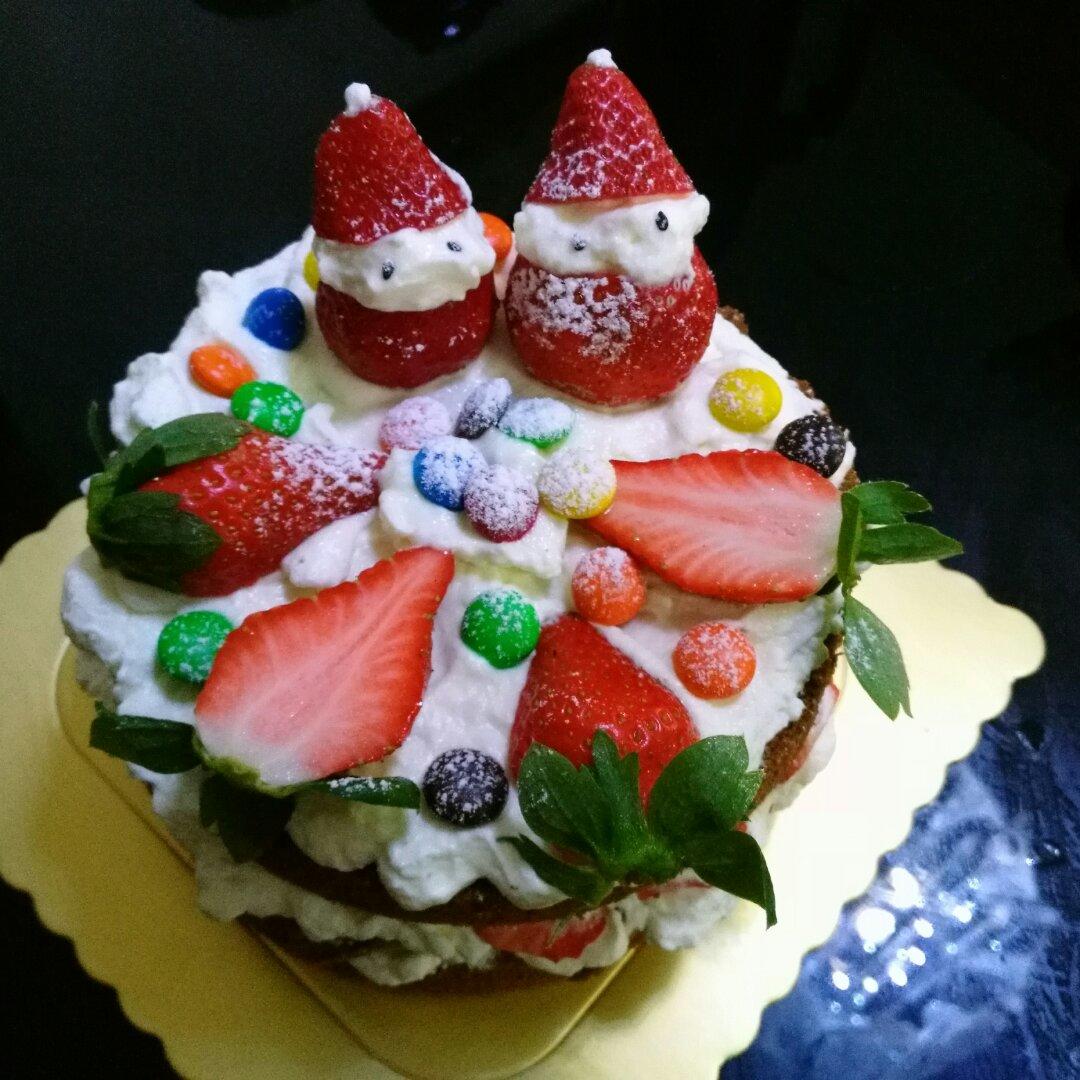 圣诞呆萌裸蛋糕