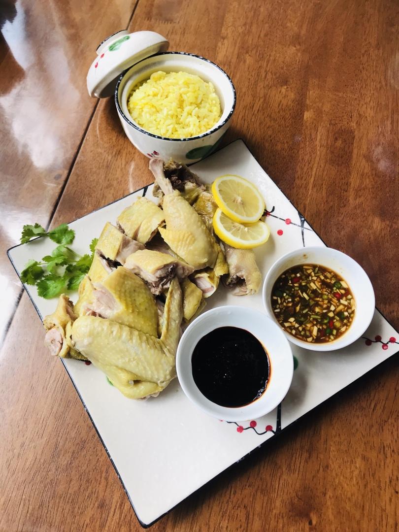 黄金海南鸡饭（无骨版）