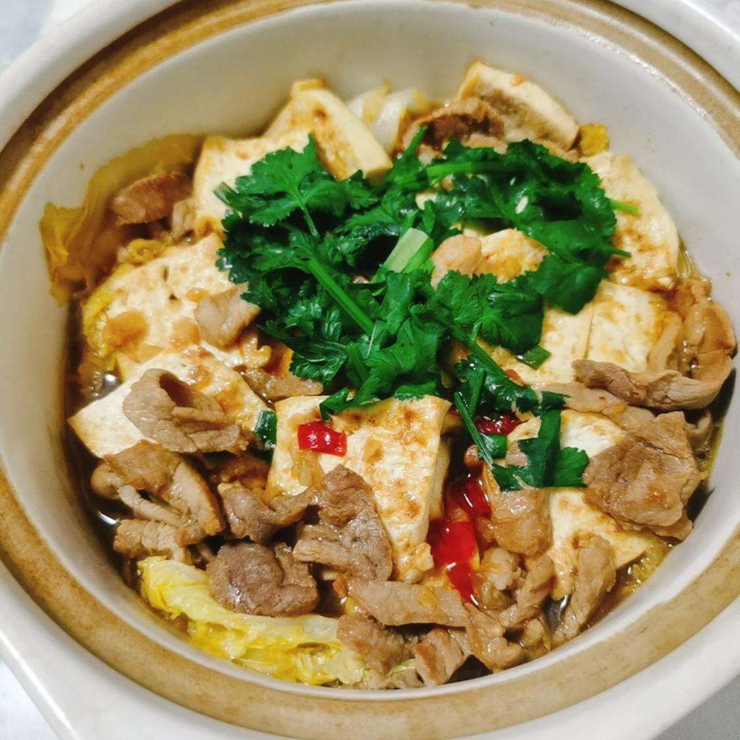 白菜豆腐煲