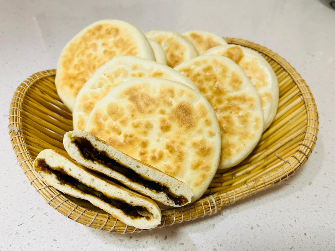发面豆沙饼