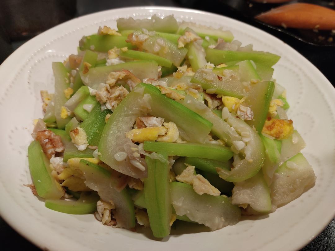 瓠子炒鸡蛋