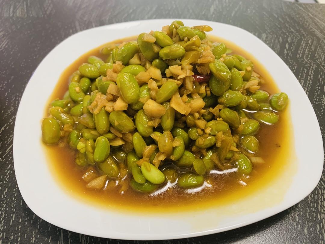 爆炒蒜泥毛豆子超级简单的做法💯好吃