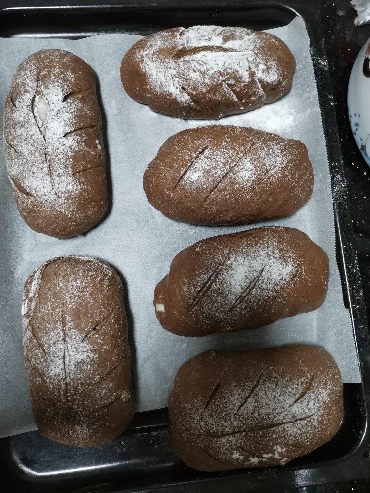 超级好吃简单好做的可可麻薯软欧面包