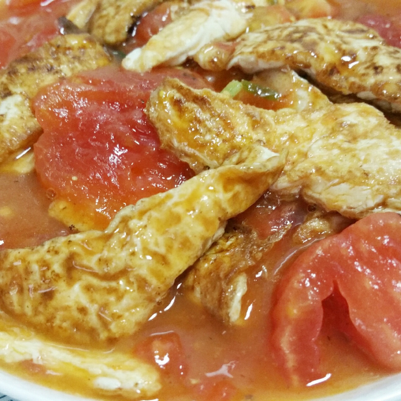 西红柿烧豆腐