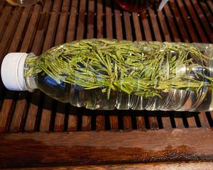 超级简单方便的鲜爽绿茶塑料矿泉水瓶冷泡法的做法 步骤4