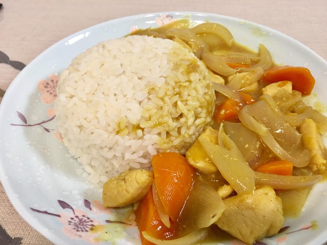 咖喱鸡饭的做法