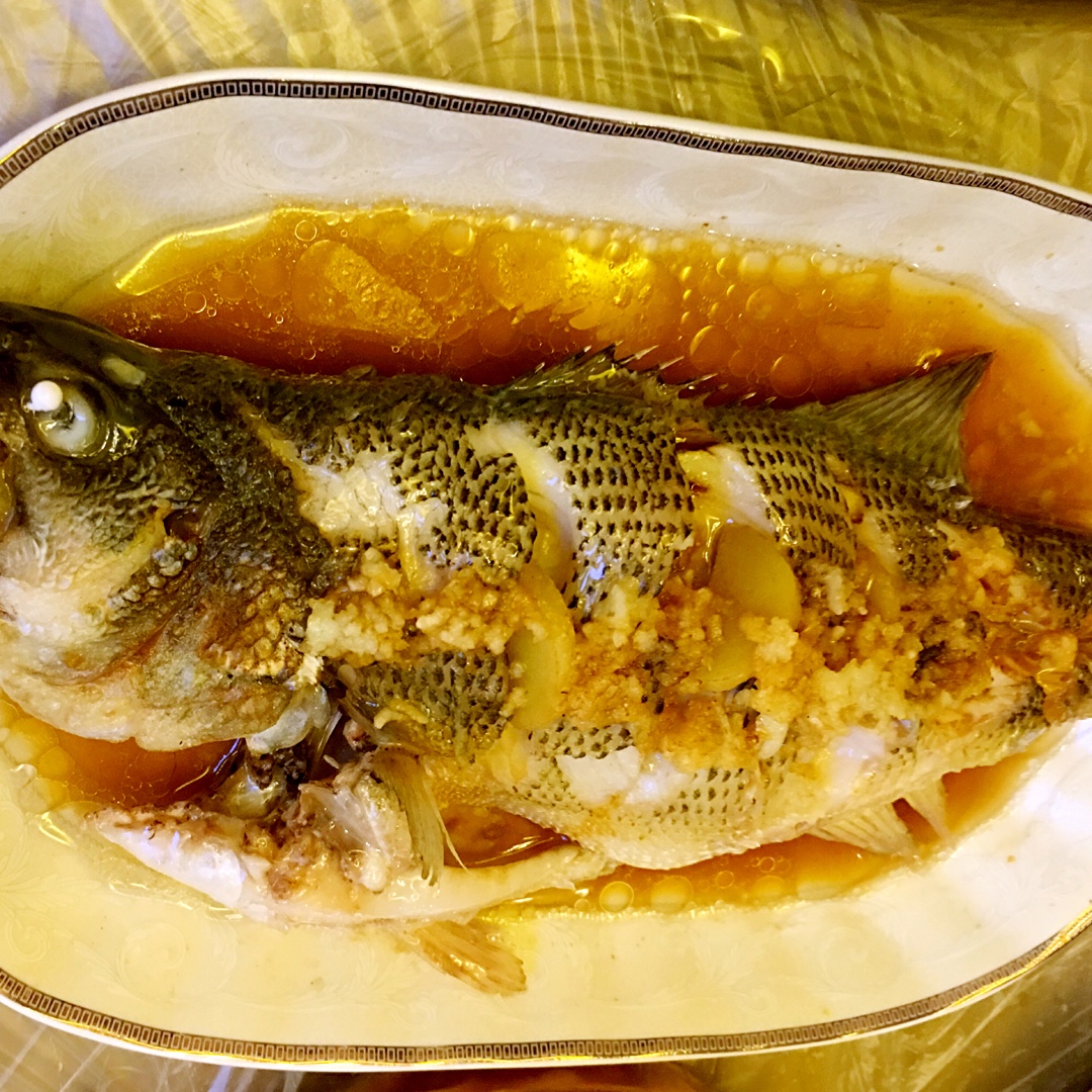 sunnysunnyyy做的超入味清蒸鱼清蒸鲈鱼桂花鱼家常独创