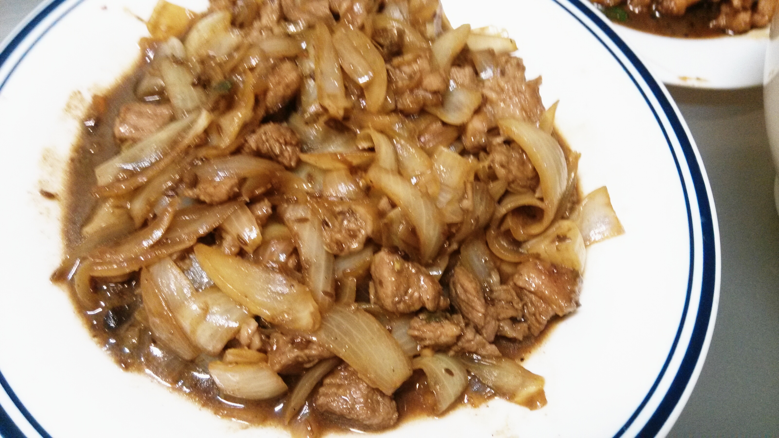 洋葱孜然羊肉片