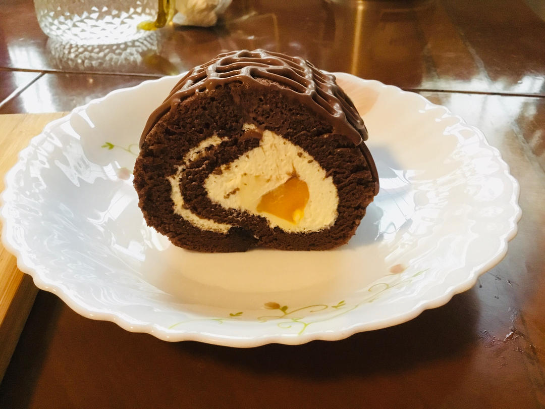 可可奶冻卷