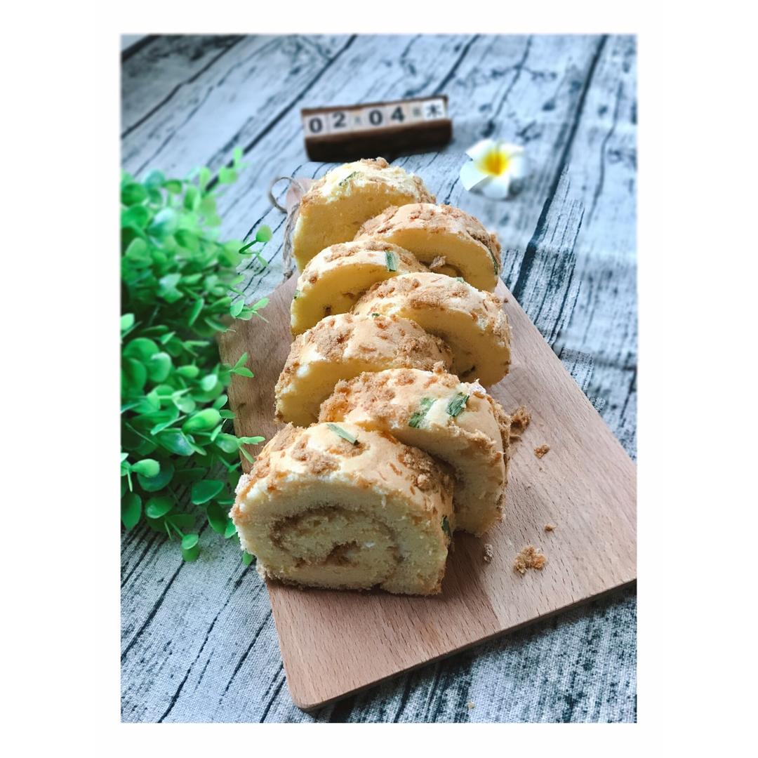 香葱肉松蛋糕卷