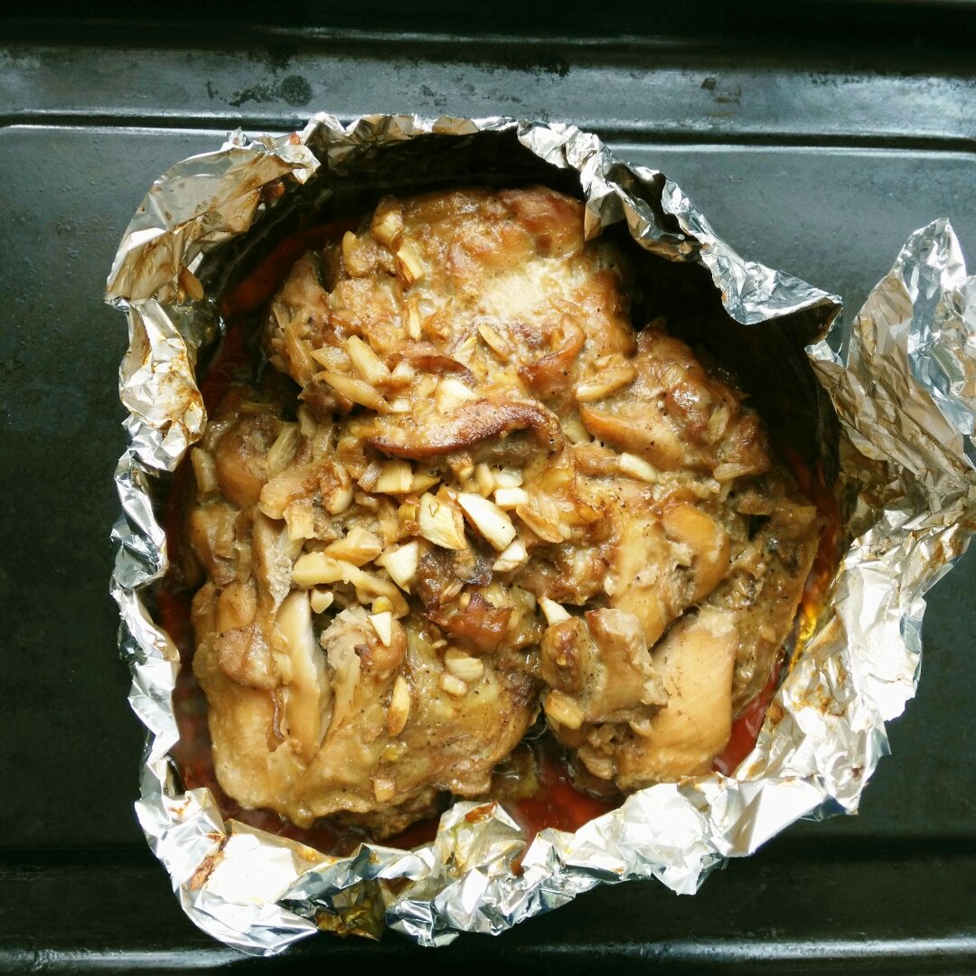 蒜香鸡腿排