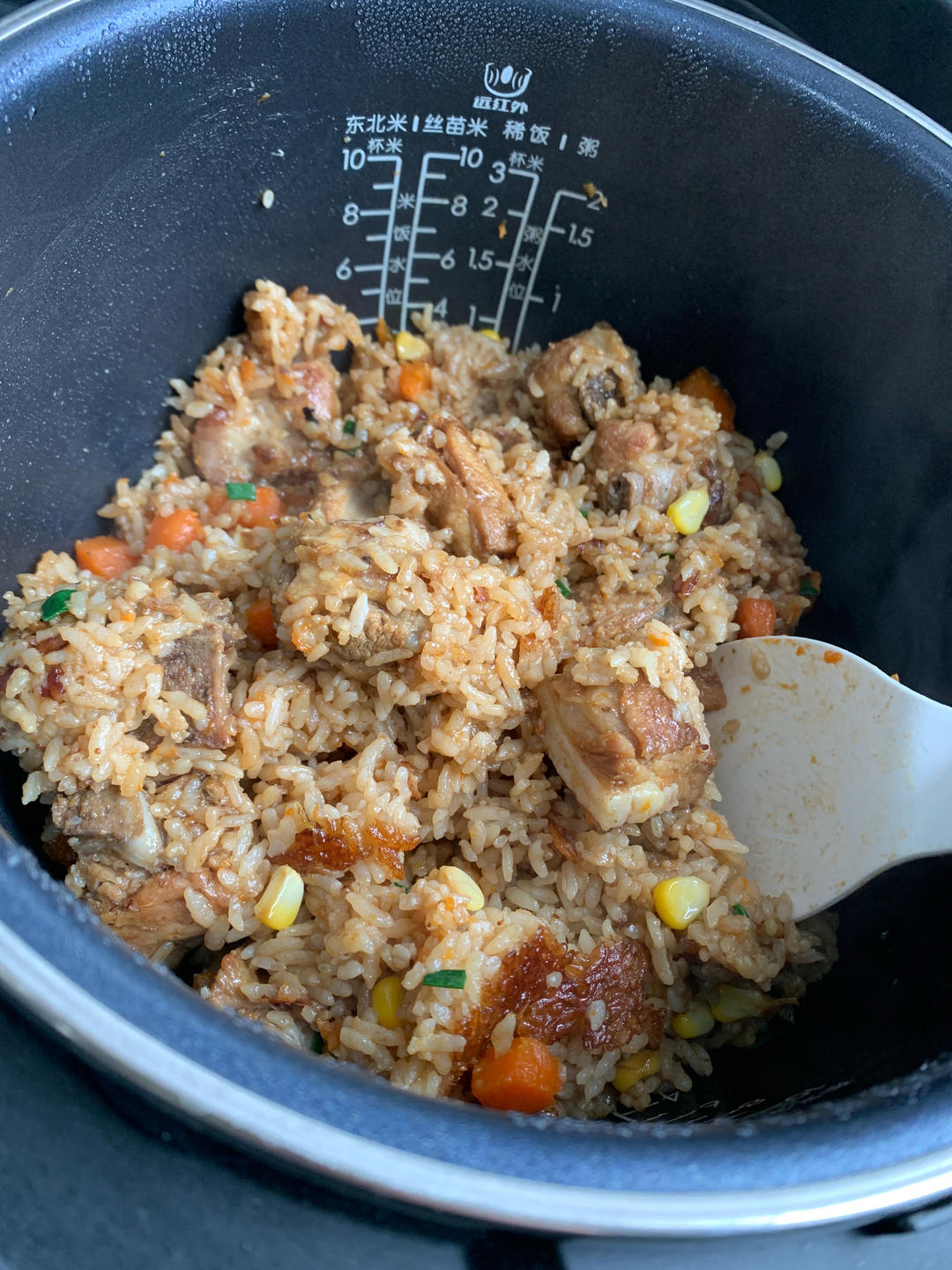 喷香排骨焖饭（爆好吃）