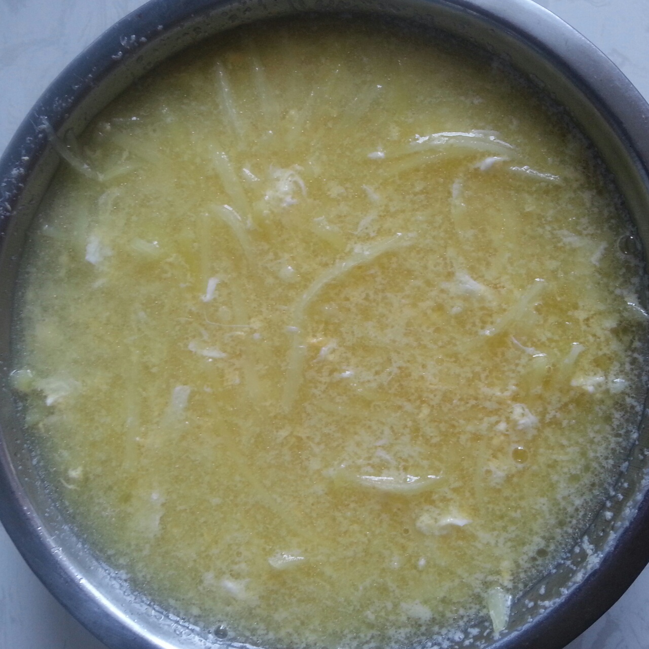 土豆丝鸡蛋汤