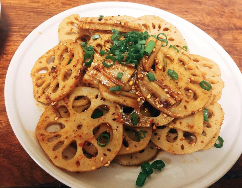 超快手凉拌麻辣藕片的做法