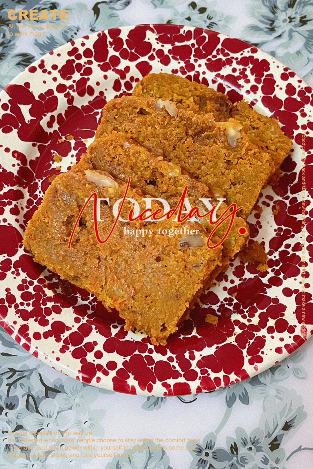 帕梅拉的健身食谱！素食全谷物 健康低卡的胡萝卜蛋糕 超级简单！