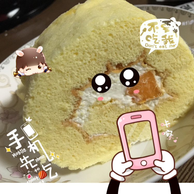 无油酸奶蔓越莓蛋糕卷