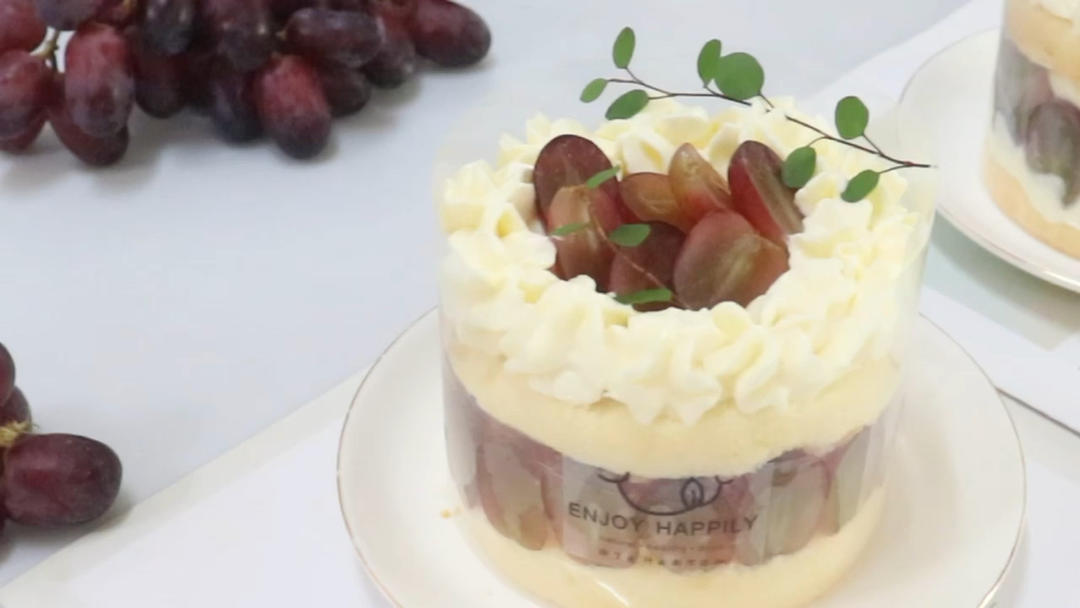 四寸红提蛋糕🍇无需抹面的小清新