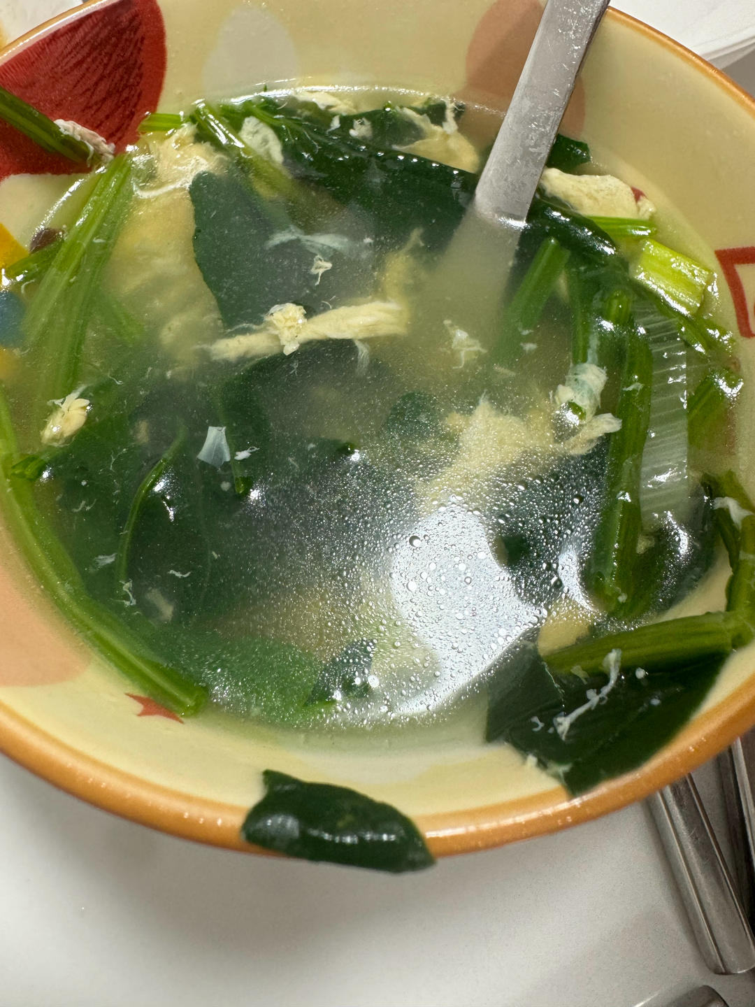 菠菜鸡蛋汤