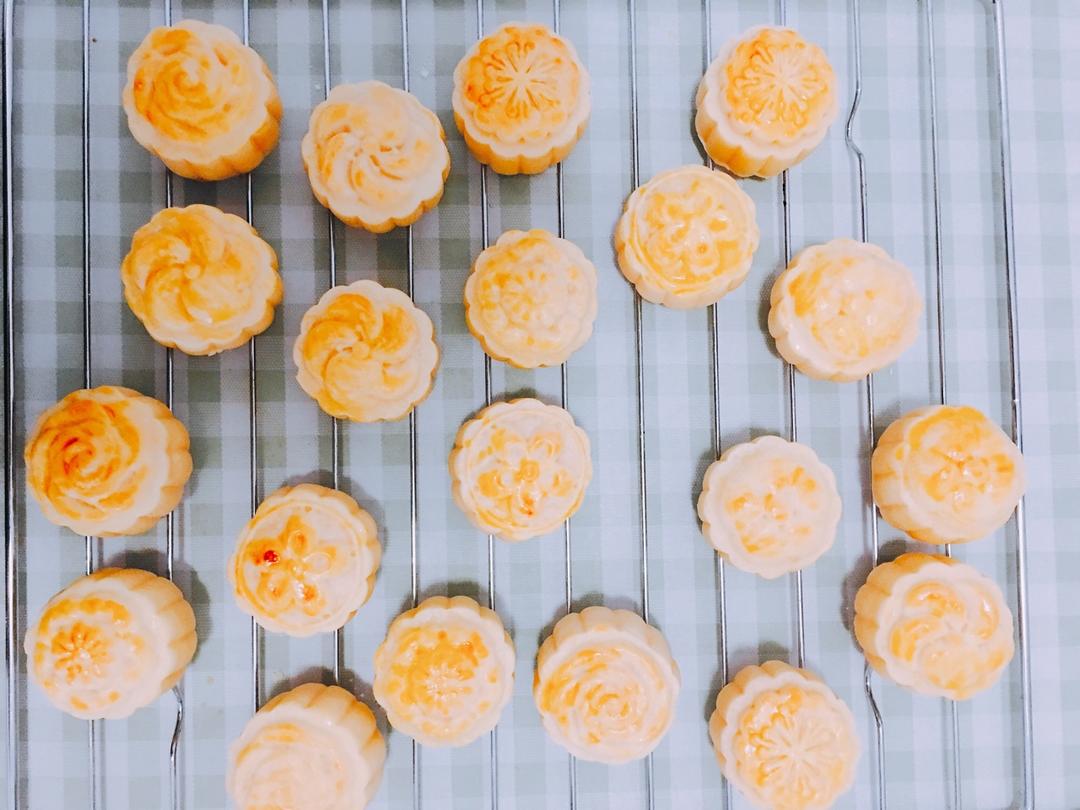 流心奶黄月饼（无吉士粉/转化糖浆版本）【曼食慢语】