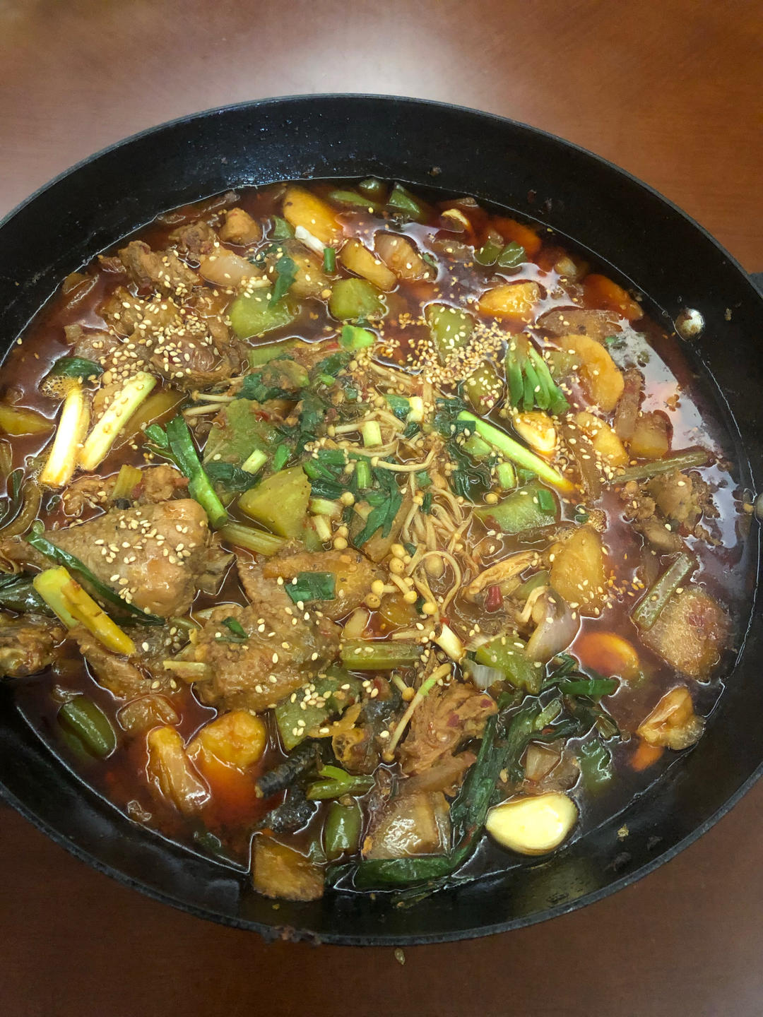 比店里好吃的重庆鸡公煲！