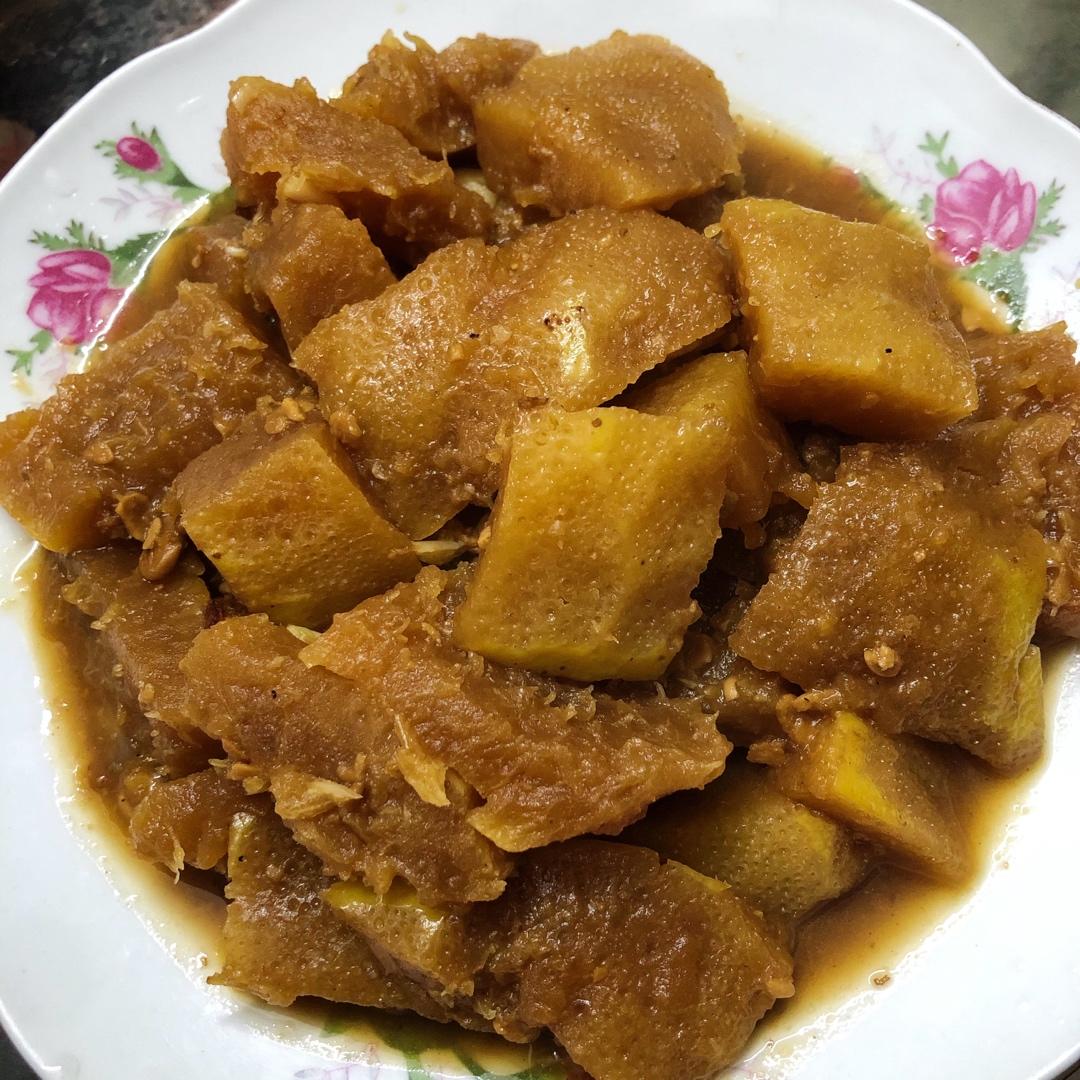 红烧柚子皮（家常菜）