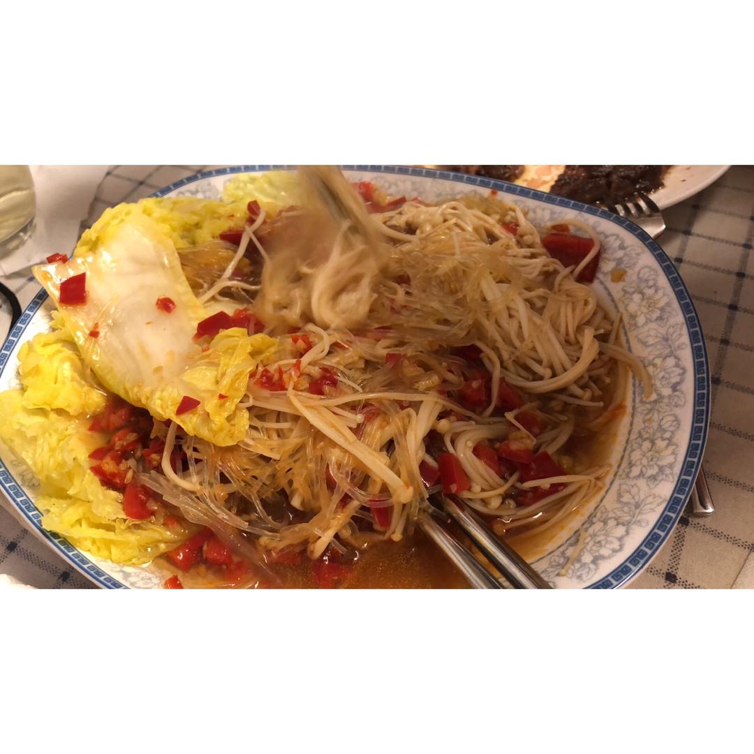 蒜蓉粉丝娃娃菜