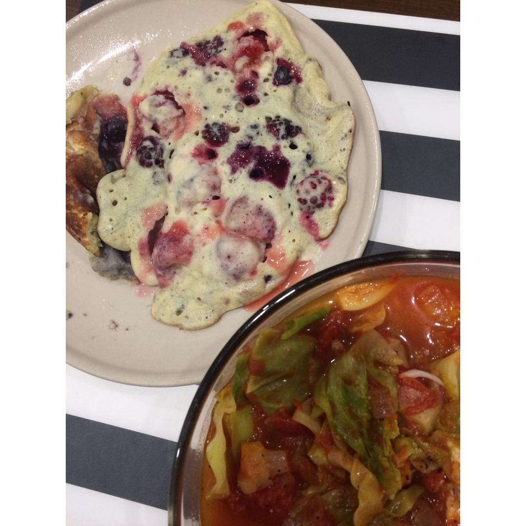 综合莓果煎饼 pancake