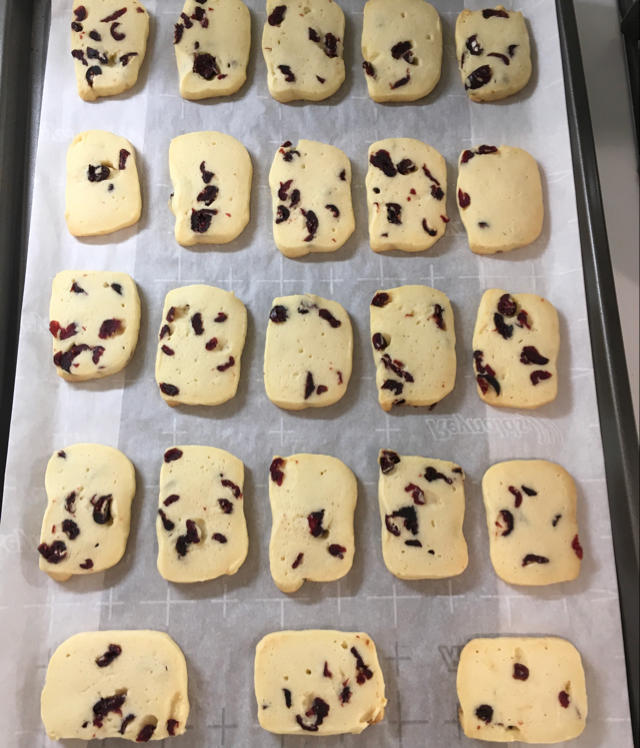 低糖少油版蔓越莓饼干