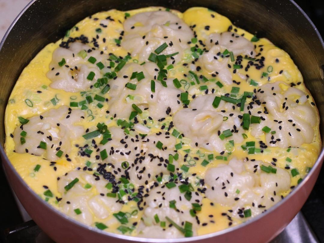 嵊州美食~生煎豆腐包（饺子皮版）